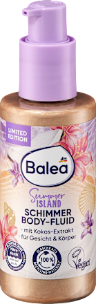 Summer ISLAND svetlucavi fluid za telo i lice Balea