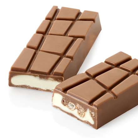 Proteínová čokoláda s chrumkami plnená mliečnym krémom Sportness