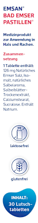 Bad Emser Pastillen Halstabletten mit Salbei Emsan