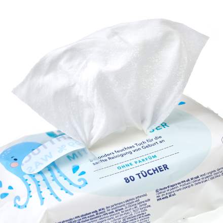 Salviette umidificate con il 99% di acqua babylove