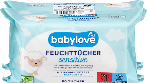 Sensitive vlažne maramice 2x80 babylove