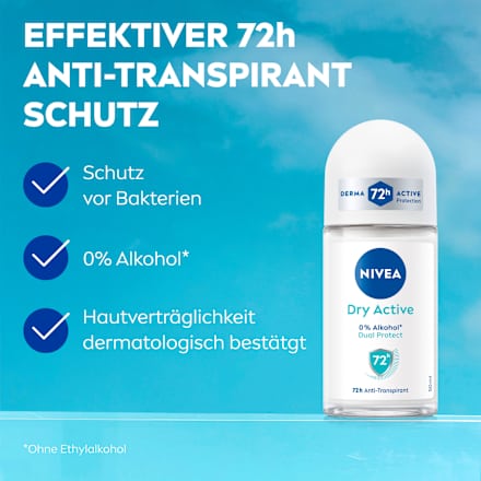 Deo Roll On Dry Active NIVEA
