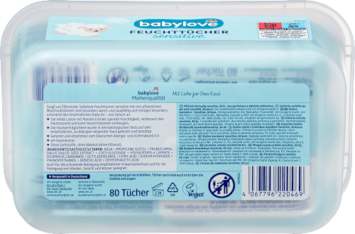 Feuchttücher sensitive Box babylove