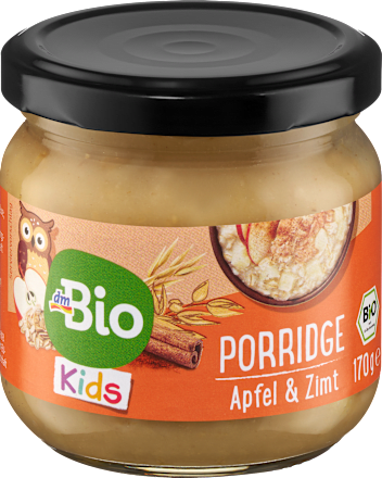 bio kaše s příchutí jablka a skořice dmBio