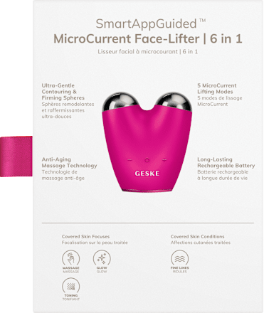 MicroCurrent Face-Lifter 6 in 1 Magenta GESKE 