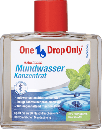 Mundwasser Konzentrat, fluoridfrei One Drop Only