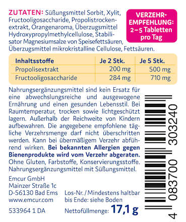 Propolis Lutschtabletten 24 St EMCUR