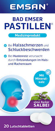 Pastillen Halstabletten mit Salbei Emsan