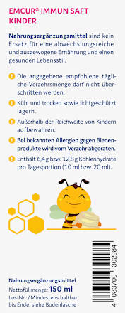 Immun Stark Saft Kinder EMCUR