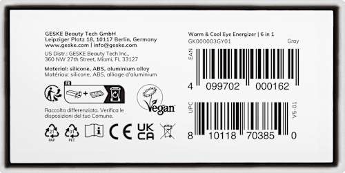 Warm & Cool Eye Energizer 6 in 1 Grey GESKE