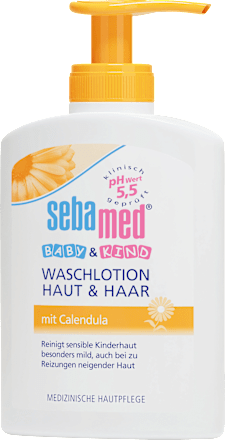 Baby & Kind Waschlotion Haut & Haar Calendula  sebamed baby