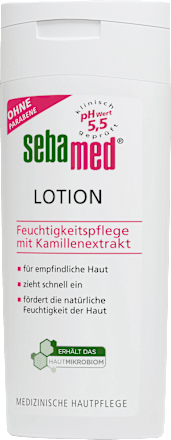Bodylotion Feuchtigkeitspflege mit Kamillenextrakt sebamed