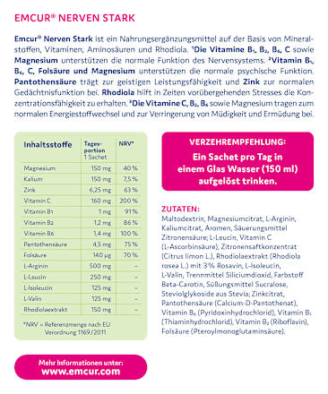 Nerven Stark Sachets 14 St EMCUR