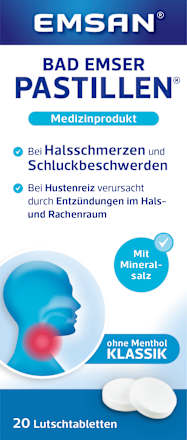 Pastillen Halstabletten Klassik ohne Menthol Emsan