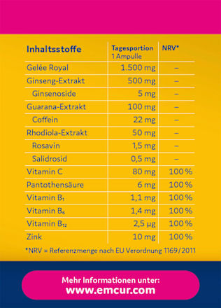 Gelee Royal 1500 Ampullen Banane 20 St EMCUR