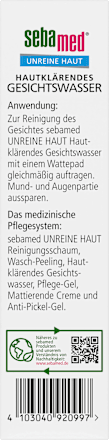 Gesichtswasser unreine Haut  sebamed