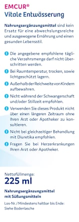 Vitale Entwässerung Liquid Sticks 15 St EMCUR