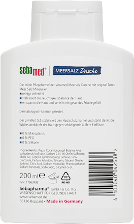 Pflegedusche Meersalz sebamed