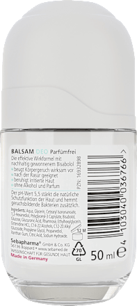 Deo Roll-on Balsam parfumfrei sebamed