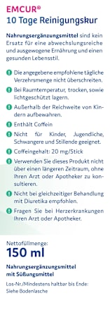 10-Tage-Reinigungskur Liquid Sticks 10 St EMCUR