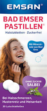 Pastillen Halstabletten mit Salbei Emsan
