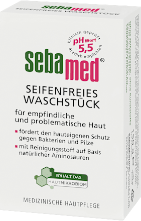 Seifenfreies Waschstück sebamed