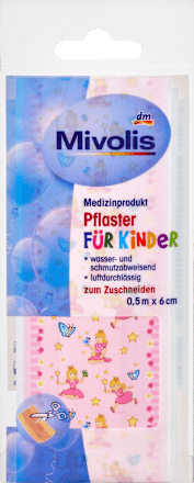 Kinderpflaster zum Zuschneiden sortiert Mivolis