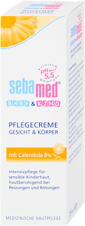 Detský krém na tvár a telo s nechtíkom sebamed baby