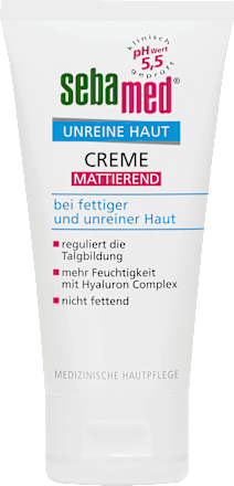 Gesichtscreme unreine Haut mattierend sebamed