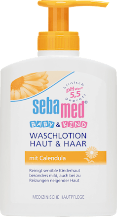 Baby & Kind Waschlotion Haut & Haar Calendula  sebamed baby