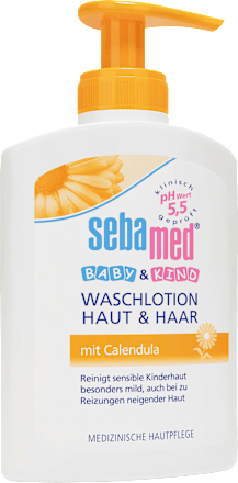Baby & Kind Waschlotion Haut & Haar Calendula  sebamed baby