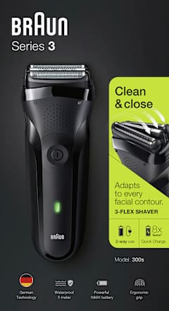 elektrischer Rasierer Series 3 300s Braun