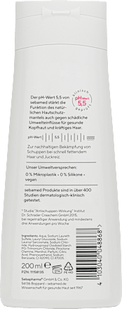Shampoo Anti-Schuppen Plus  sebamed