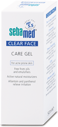 Ošetrujúci gél na tvár Clear Face sebamed