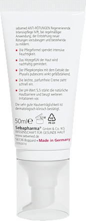Gesichtscreme Anti Rötungen intensiv sebamed