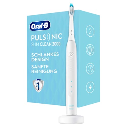 Pulsonic Slim Clean 2000 elektrische Schallzahnbürste weiß Oral-B