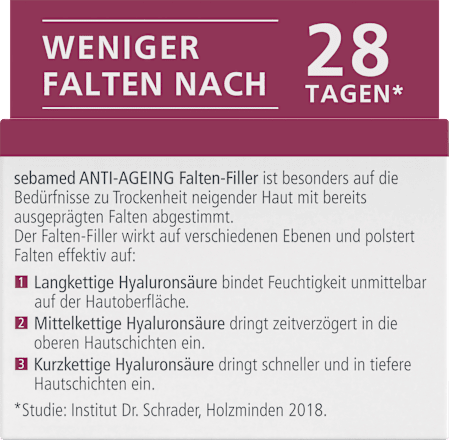 Anti Aging Gesichtscreme Falten-Filler sebamed