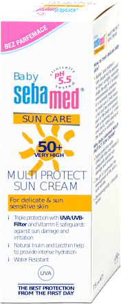 Baby krém na opalování Multi Protect SPF50+ sebamed baby
