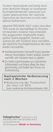 Bodylotion Trockene Haut Urea 10% sebamed