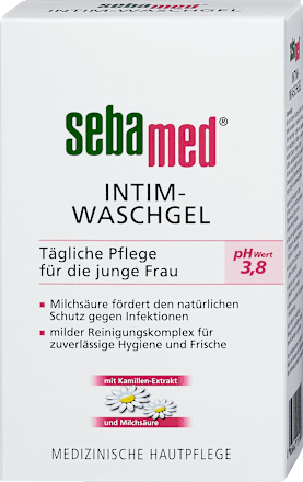 Интимен душ гел с pH 3,8 sebamed