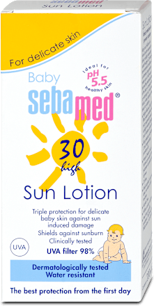 Detské mlieko na opaľovanie Sun Care Multi Protect OF 30 sebamed baby