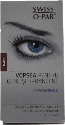 Vopsea profesională pentru gene și sprâncene maro SWISS O PAR