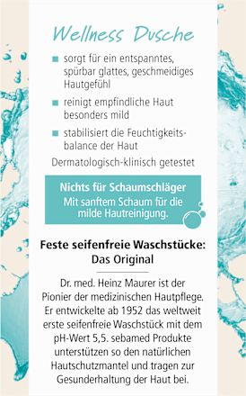 Feste Dusche Wellness sebamed