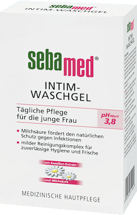 Интимен душ гел с pH 3,8 sebamed