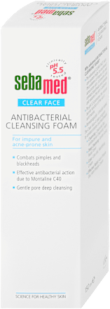 Clearface antibakteriální čisticí pěna sebamed