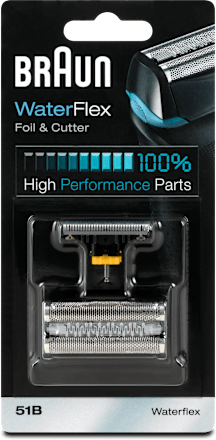 WaterFlex Foil & Cutter 51B Scherteile Kombipack Braun