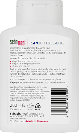 Duschgel Sportdusche 2in1 für Haut & Haar sebamed