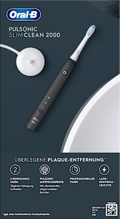 Elektrische Zahnbürste Pulsonic Slim Clean 2000 Schwarz Oral-B
