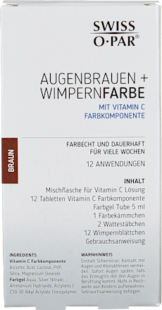 Farba za obrve i trepavice - braon SWISS O PAR