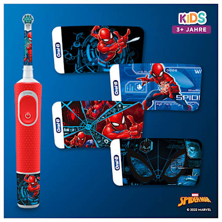 Elektrische Zahnbürste Kinder Spiderman, ab 3 Jahren Oral-B